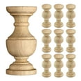 thumbnail image 4 of 10 husillos de madera sin terminar para proyectos de carpintería, accesorios de habitación, balaustres decorativos para botellero y marco de cama., 4 of 8