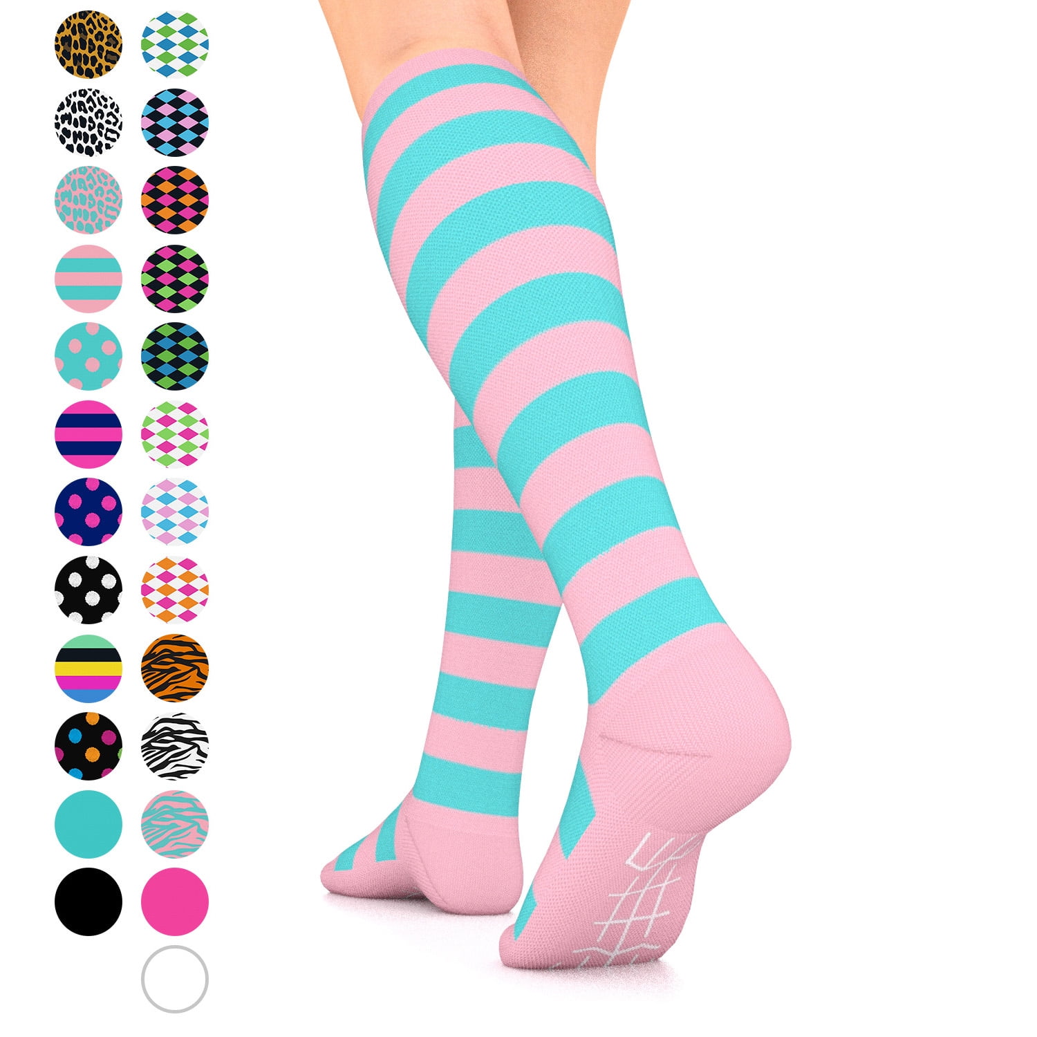 Go2 Fashion Compression Socks for Men & Women 1520 mmHg Athletic
