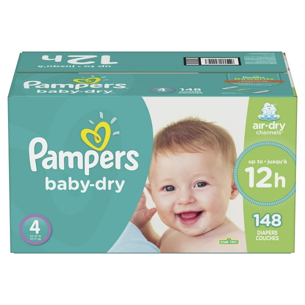 【yuma91221018 】Pampers 4パック Pampers Baby Dry Diapers, Size 4, Pack of 28 - Active Infant