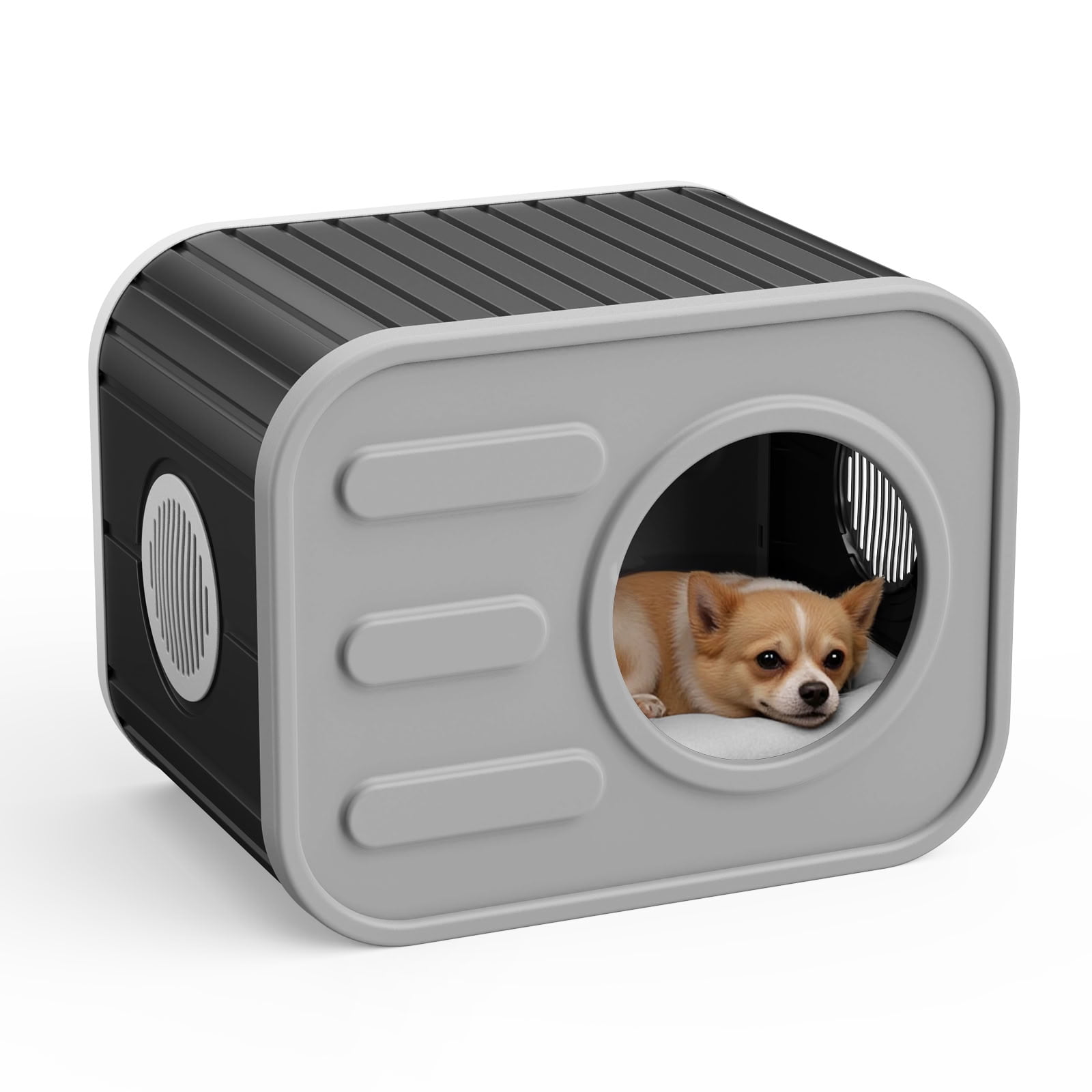 MAYEERTY Compact Cat House, Shatter-Resistant Cat Bed with Spacious Interior, No Tools Assembly