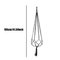 thumbnail image 5 of 2-Pack Large Plant Hanger Ropes - Heavy-Duty Flower Pot Holders for Indoor and Outdoor Decor, Adjustable Hanging Ropes for Plants and Decorative Pots, 5 of 7
