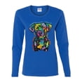 thumbnail image 3 of Dean Russo Unconditional Loyalty Dog Lover Womens Graphic Long Sleeve T-Shirt, Royal, Small, 3 of 6
