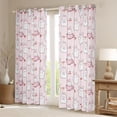 thumbnail image 2 of Homewish Cartoon Rabbits Curtains Pack of 2 (42x84 Each) For Children Teens Girls,Polka Dots Curtains Blackout,Kawaii Animal Bedroom Curtains,Breathable Home Decor, 2 of 6
