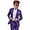Purple, variant on Boys 2 PC Boys Summer Suit for Beach Wedding Kids Linen Suit Boys Ring Bearer Outfit