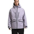 thumbnail image 2 of Men's Winter Skiing Jackets Men's Winter Outdoor Sports Double-board Warm Breathable Windproof Ski Jacket Purple XS, 2 of 9