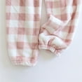 thumbnail image 4 of Mlzmgr Womens Pants Pajamas Plaid Elastic Waist Winter Fleece Lined Fall Casual Comfy Pants Homewear, 4 of 7