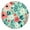 Pioneer Flower Floral-1, variant on Pioneer Flower Floral Print Pattern Round Fitted Tablecloth with Elastic Edge,Dining Table Cover Waterproof,Outdoor Round Tablecloth for Camping,Dining,Indoor and Outdoor
