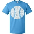 thumbnail image 3 of Inktastic Distressed Baseball in White T-Shirt, 3 of 5