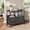 Black, variant on GALAXHERO 3 Drawer File Cabinet with Charging Station, Mobile Printer Stand with Storage Shelves, Filing Cabinet Furniture for Home Office, Fits Letter/A4, Rustic Brown