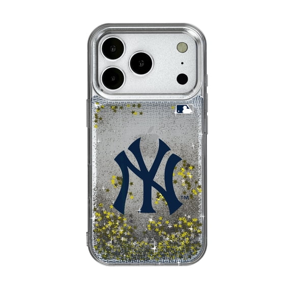 New York Yankees Linen Logo iPhone Glitter Case
