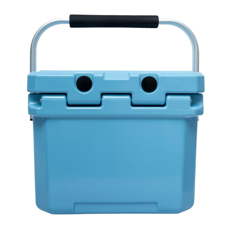 Camp-Zero 10 Liter Cooler, 2 Molded Cup Holders, Sky Blue