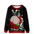 thumbnail image 4 of Chemises de Noël à Manches Longues pour Hommes Mode Décontractée Chandail de Noël Chandail en Molleton Impression 3D Manches Longues Col Rond Chandail Haut Chemisiers Chemises de Noël pour Hommes Manches Longues, 4 of 5