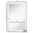 thumbnail image 3 of Hamilton Hills Large Flat Framed Wall Mirror with 2 Inch Edge Beveled Mirror Frame, 3 of 6