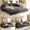 Gray, variant on LLappuil Full Size Pull Out Sofa Bed, Compact Loveseat Sofa Covertible Sofa Bed with USB Port, Side Pocket , Chenille Sofa Couch for Living Room Black