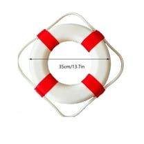 13 Inch / 35cm Pool Safety Life Preserver Throw Ring Buoy- Swim Foam Rings for Swimming Pool Wall Decoration