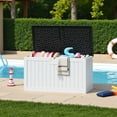 thumbnail image 7 of Homall 230 Gallon Outdoor Resin Deck Box ,Lockable, with Side Handles & Hydraulic Rod, Ideal for Patio, Garden, Poolside, 7 of 7