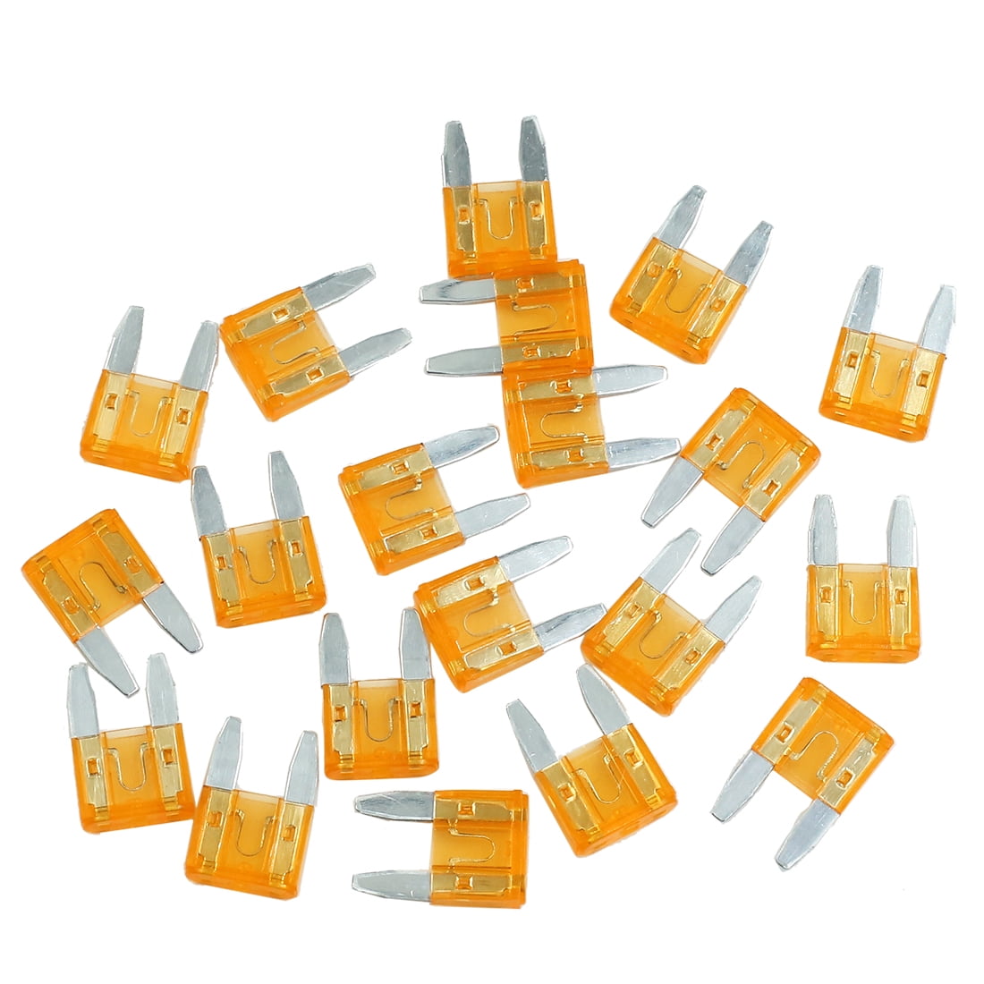 20pcs DC 5V32V 5A Universal Orange Car Fuse Replacement Small Blade