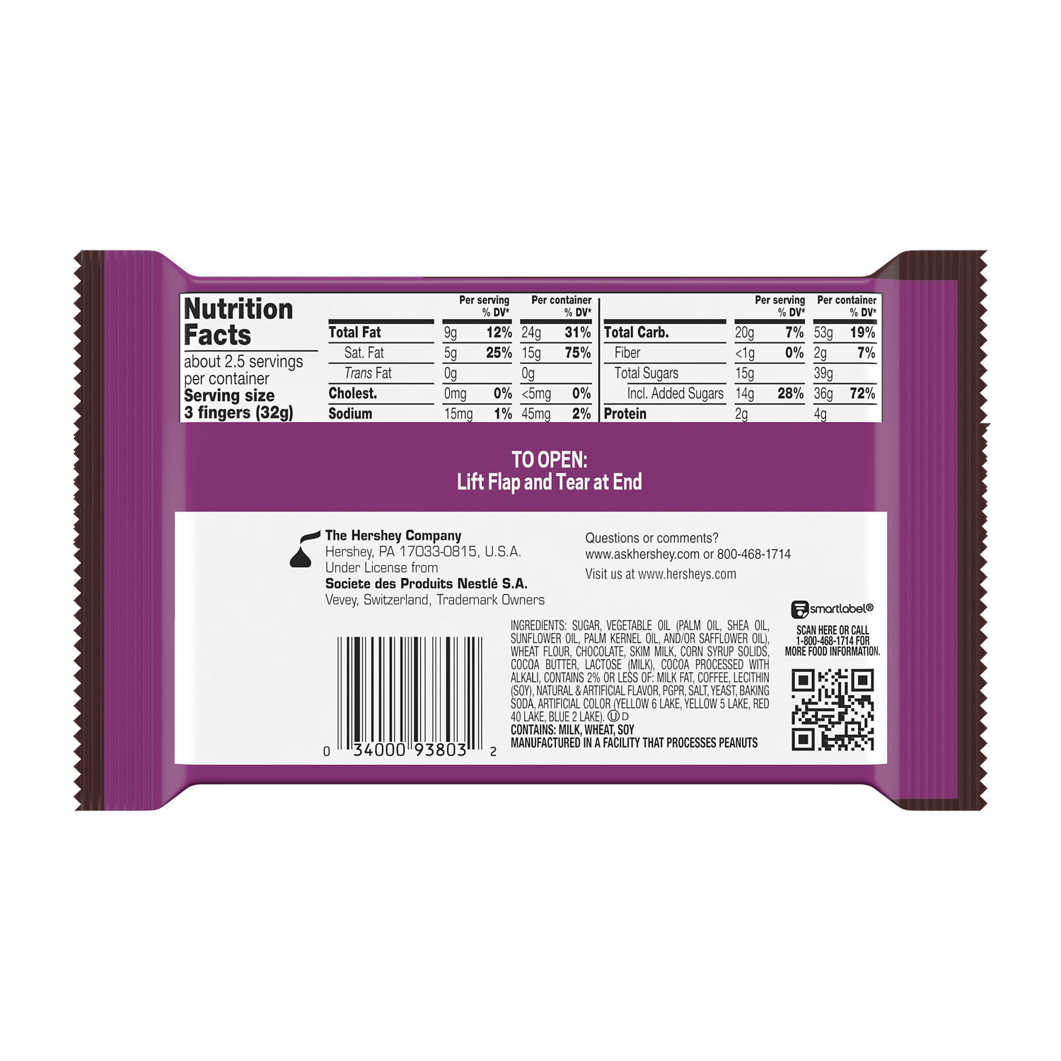 Kit Kat® Duos Chocolate Mocha Creme Wafer King Size Candy, Bar 3 oz