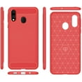 thumbnail image 4 of Samsung A20 case,Galaxy A20 Case,Galaxy A30 Case,MAIKEZI Soft TPU Slim Fashion Anti-Fingerprint Non-Slip Protective Phone Case Cover for Samsung Galaxy A20/A30 (Red Brushed TPU), 4 of 17
