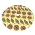 thumbnail image 5 of Cauagu 48" Christmas Tree Skirt Bohemia Pattern Christmas Tree Decorations Tree Mat for Xmas Decorations Occasion Holiday Home Decor -48", 5 of 7