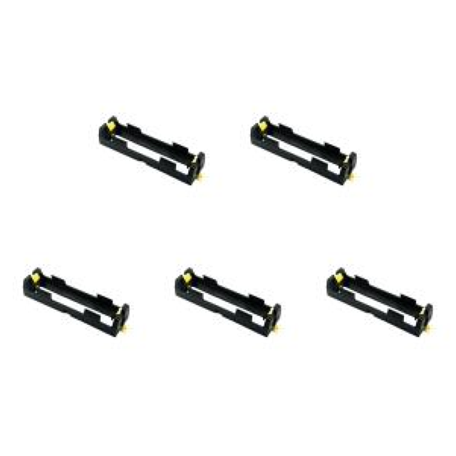 1 Portapilas Recargable 18650 Clip Con Pasadores De Bronce (S)