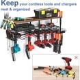 thumbnail image 7 of Power Tool Organizer Drill Holder Wall Mounted Garage Tool Shelf for Cordless Drills, 7 of 7