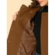 thumbnail image 5 of Abrigo Largo de Invierno Allegra K Cuello Peter Pan Doble Botonadura para Mujer Marrón Oscuro XS, 5 of 7