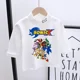 thumbnail image 5 of Camiseta básica de manga larga con cuello alto de Sonics con estampado de dibujos animados y figuras de juego, cuello alto, ajustada, cálida, básica, estilo otoño e invierno, 5 of 5