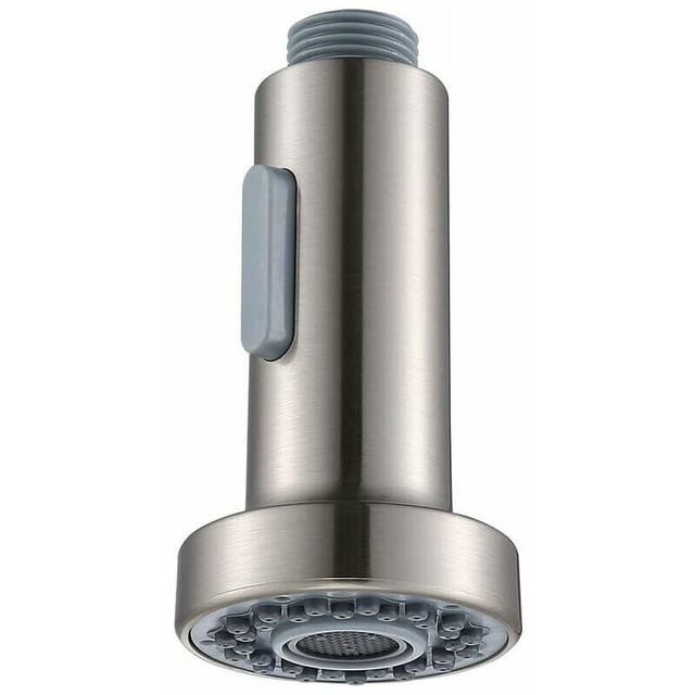 Cabezal rociador de grifo de cocina de versión actualizada, diseño ergonómico, boquilla de repuesto para rociador de fregadero extraíble de 3 funciones, cabezal de grifo con acabado en níquel