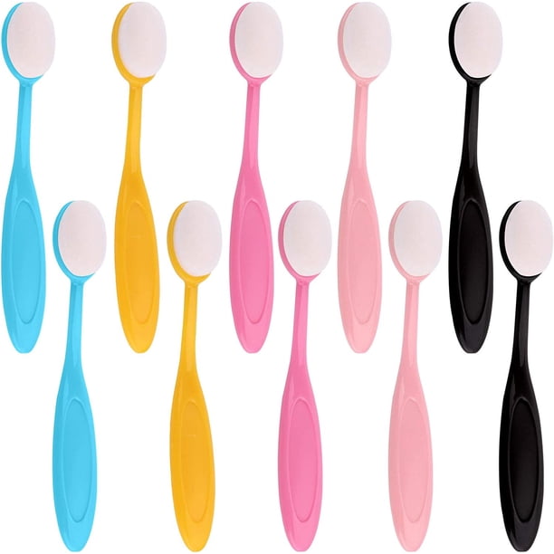 Juego de 10 brochas de maquillaje, brochas de maquillaje, crema, cepillo de dientes, herramientas curvas, brocha de tinta, brocha para mezclar tinta, manualidades, mezcla de tinta, brochas para herram