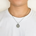 thumbnail image 5 of Collar de acero inoxidable de San Cristóbal para hombre de Philip Jones, 5 of 5