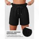thumbnail image 3 of Women's High Waisted Beach Board Shorts with Pockets Quick Dry Swimwear, 3 of 5