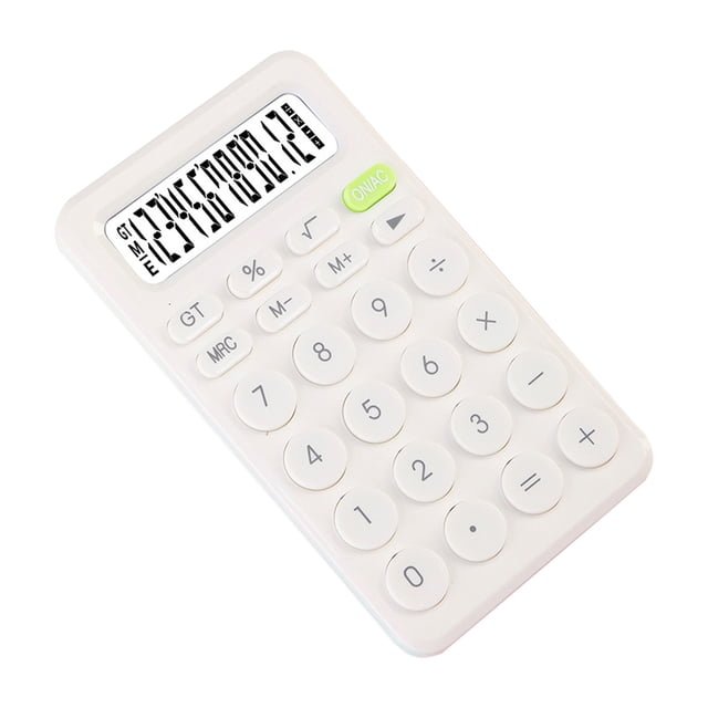 Standard Calculator 8 Digit With Large Display & Round Button Candy Color Calculator Portable For Office Home School
