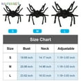 thumbnail image 2 of BadPiggies Simulation Furry Spider Costume for Pets Halloween Cat Dog Giant Outfits Cosplay Costumes for Puppy Kitten Party Dress Up, L, 2 of 8