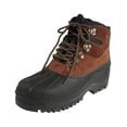 thumbnail image 5 of KINGSHOW Mens M0705 Water Resistance Leather Rubber Sole Winter Snow Boots Brown / 10.5 D(M) US, 5 of 7