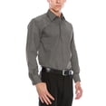 thumbnail image 3 of Mens Premium Dress Shirt Button Down Long Sleeve Collar Solid Casual Slim Fit, 3 of 3
