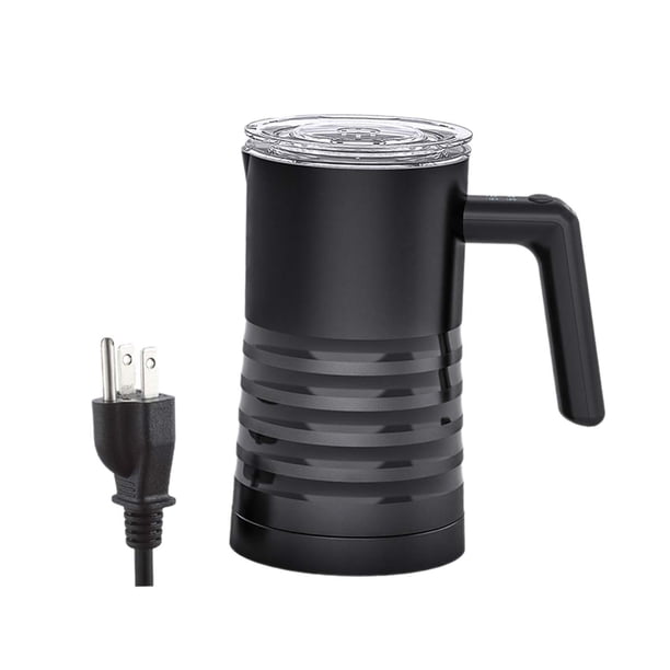 Máquina eléctrica para espumar leche con , calentador automático de leche, máquina para hacer espuma fría y caliente, para crema, macchiato, Negro