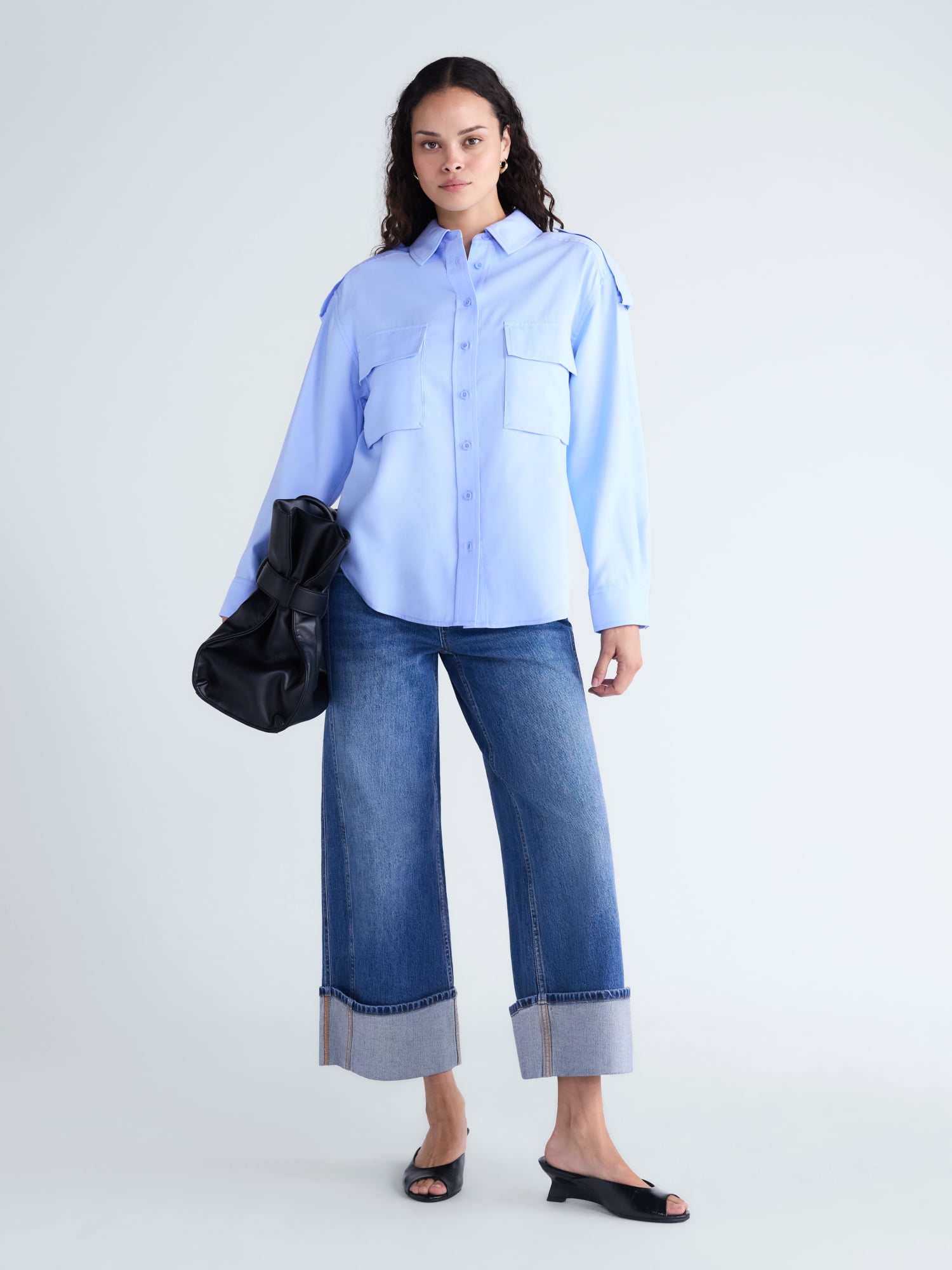 Scoop Women's and Women's Plus Utility Shirt, Sizes XS-4X