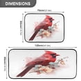 thumbnail image 4 of Kitchen Floor Mat 2 Sets Carpet Floor Mat Kitchen Mat Bathroom Mat Living Room Mat Bedroom Mat Absorbent Delicate Fabric No Ball Red Bird Pattern, 4 of 7