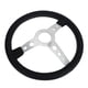 thumbnail image 3 of Volante de carreras, volante de 14 pulgadas, volante de cuero, volante de cuero, volante universal, diseño meticuloso, 3 of 12