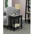 thumbnail image 2 of Convenience Concepts American Heritage Flip Top End Table with Shelf, Faux Birch/Black, 2 of 6