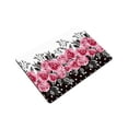 thumbnail image 3 of MKHERT Watercolor Flower Rose and Polka Dots Doormat Rug Home Decor Floor Mat Bath Mat 23.6x15.7 inch, 3 of 3