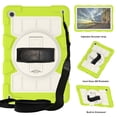 thumbnail image 2 of Dteck Kids Case for Samsung Galaxy A9 Plus 11-inch 2023 (X210,X215,X216),Heavy Duty Armor Rotating Stand Case Shockproof Hard Back Cover with Hand/Shoulder Strap,Green, 2 of 9