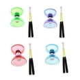 thumbnail image 2 of relayinert 12cm Pro Triple Roulement Double Extrémité Jouet de Compétence Yoyo Diabolo Chinois Rouge, 2 of 9