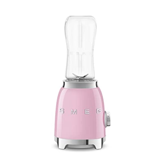SMEG Retro Personal Blender with 2 Bottles PBF01PKUS, Pink