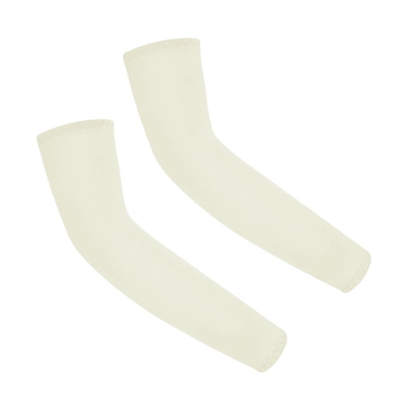 Tao Tao Unisex UV Protection Sleeves Long Arm Sleeves Cooling Arm Cover For Outdoor(Solid Colors,1 Pairs) Beige S