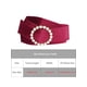 thumbnail image 4 of Cinturón de cintura de mujer plus size con hebilla de perlas falsas Inspire Chic, cinturones anchos de terciopelo vintage para vestido 30.31-37.01" rojo vino, 4 of 5