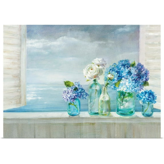 Great BIG Canvas | Rolled Danhui Nai Poster Print entitled A Beautiful Day at the Beach