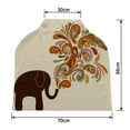 thumbnail image 2 of PKQWTM Elephant With Floral Pattern Nursing Cover Baby Breastfeeding Infant Feeding Cover Baby Car Seat Cover, 2 of 2