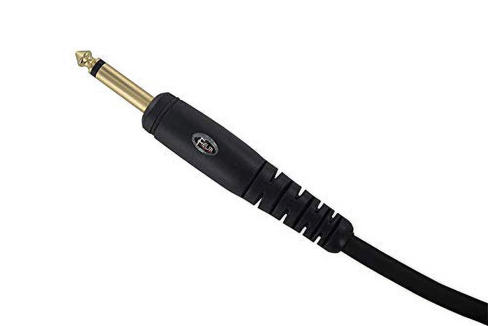 Feur Microphone and Instrument Cable Platinum Series 1/4" Plug Mono Male to XLR 3 Pines Gold Plated Female 20ft